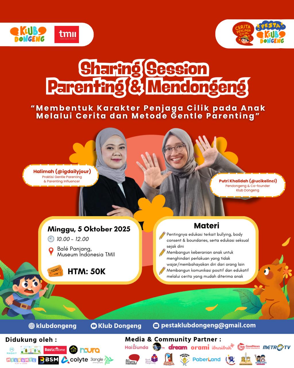 Sharing Session Parenting dan Mendongeng
